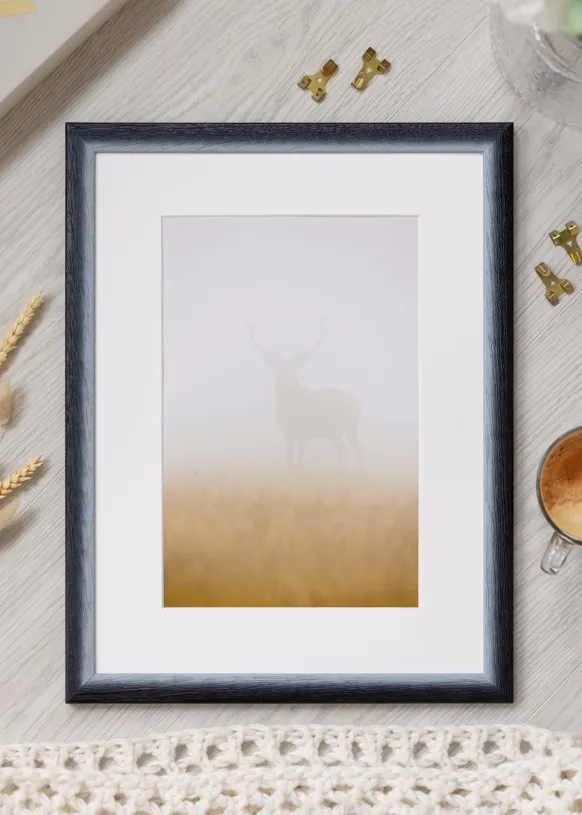 Ram Cornwall Svart 50x70 cm