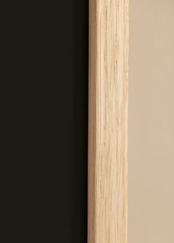 Ram Edsbyn Ek 13x18 cm - Passepartout Svart 3,5x5 inches