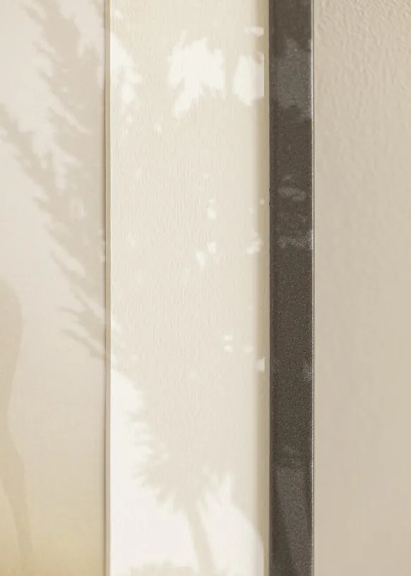 Ram Edsbyn Grafit 30x50 cm - Passepartout Vit 20x40 cm