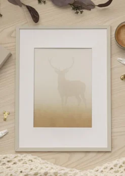 Ram Edsbyn Sand 40x50 cm - Passepartout Vit 30x40 cm