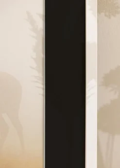 Ram Edsbyn Vit 30x70 cm - Passepartout Svart 18x57 cm
