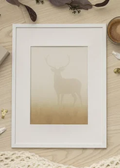 Ram Edsbyn Warm White 40x70 cm - Passepartout Vit 30x60 cm