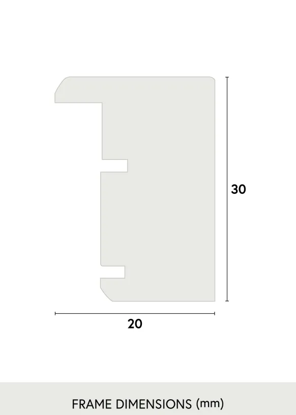 Ram Elegant Box Glas Brun 18x24 cm