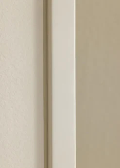 Ram E-Line Vit 50x50 cm - Passepartout Vit 35x35 cm
