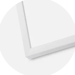 Ram E-Line Wide Vit 70x100 cm - Passepartout Svart 24x36 inches