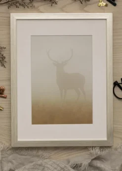 Ram Falun Silver 30x40 cm - Dubbel Passepartout Vit 20x30 cm