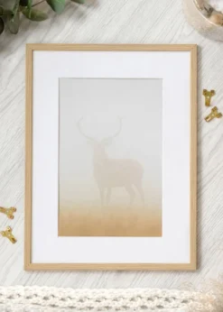 Ram Galant Ek 40x50 cm - Passepartout Vit 29,7x42 cm (A3)