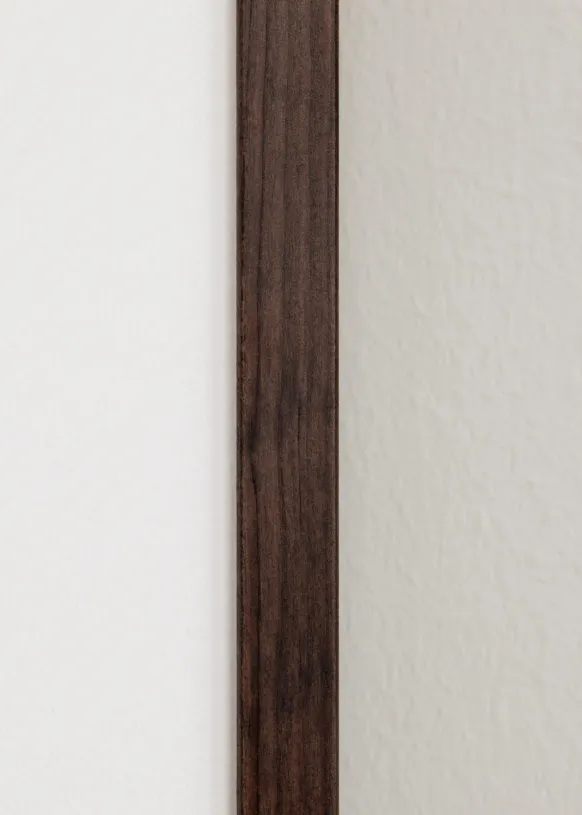 Ram Galant Valnöt 20x30 cm - Passepartout Vit 10x20 cm