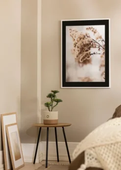 Ram Galant Vit 20x30 cm - Passepartout Svart 15x21 cm (A5)