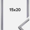 Ram Glas Steel Style Glas Stål 15x20 cm