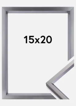 Ram Glas Steel Style Glas Stål 15x20 cm