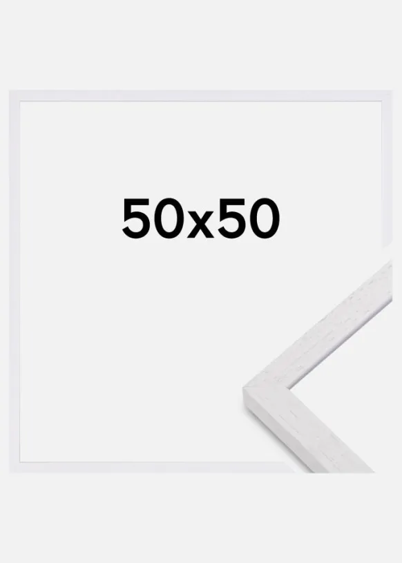 Ram Glendale Matt Antireflexglas Vit 50x50 cm