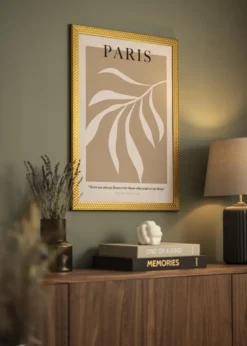 Ram Grace Guld 40x50 cm - Passepartout Vit 30x40 cm