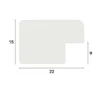 Ram Graphite Wood 40x50 cm - Passepartout Vit 27x35 cm