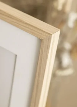 Ram Grimsåker Ek 60x80 cm - Passepartout Vit 50x65 cm
