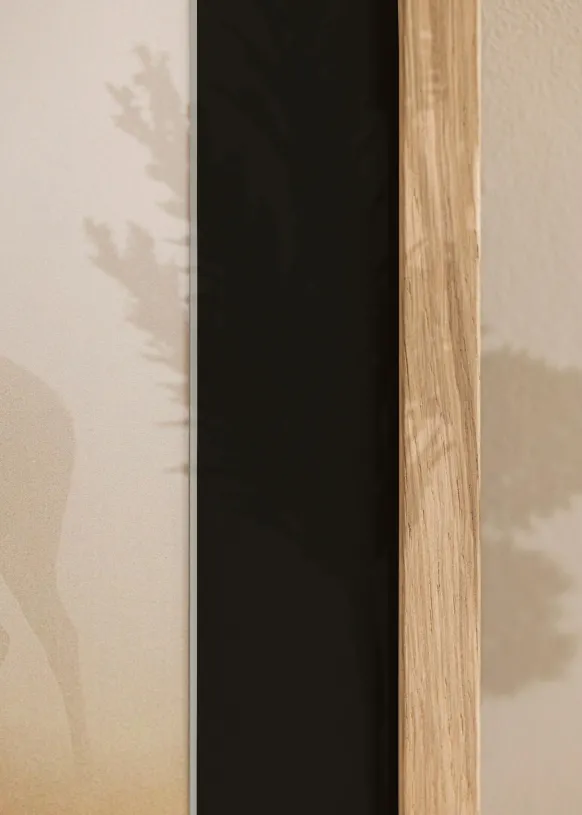 Ram Grimsåker Ek 70x100 cm - Passepartout Svart 60x90 cm