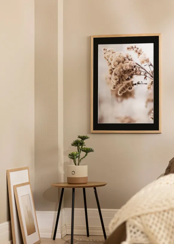 Ram Grimsåker Ek 70x100 cm - Passepartout Svart 60x90 cm