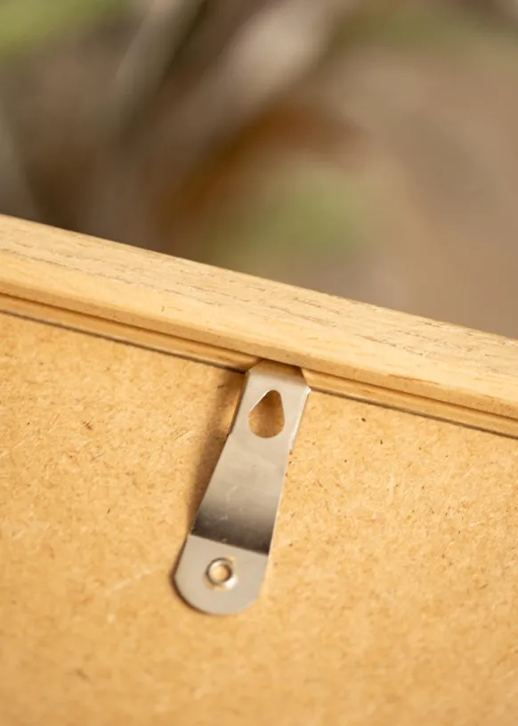 Ram Hermes Naturlig Ek 60x70 cm - Passepartout Vit B2 500x707 mm
