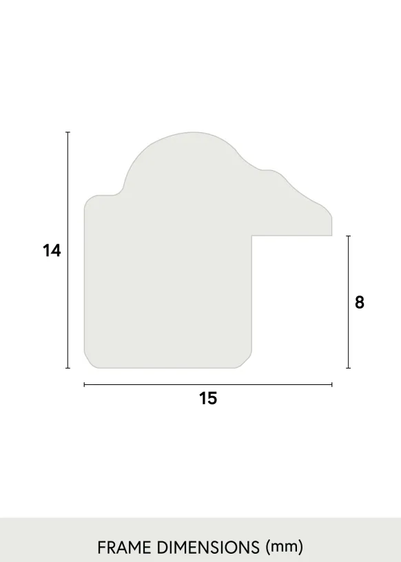 Ram Horndal Brun 15x20 cm