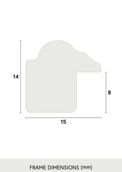 Ram Horndal Brun 20x30 cm - Passepartout Vit 15x21 cm (A5)