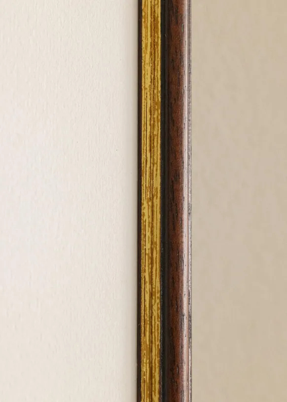 Ram Horndal Brun 15x15 cm - Passepartout Vit 10x10 cm