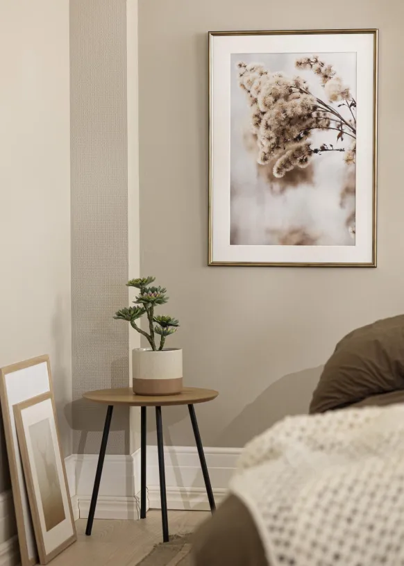 Ram Horndal Guld 50x60 cm - Passepartout Vit 40x50 cm