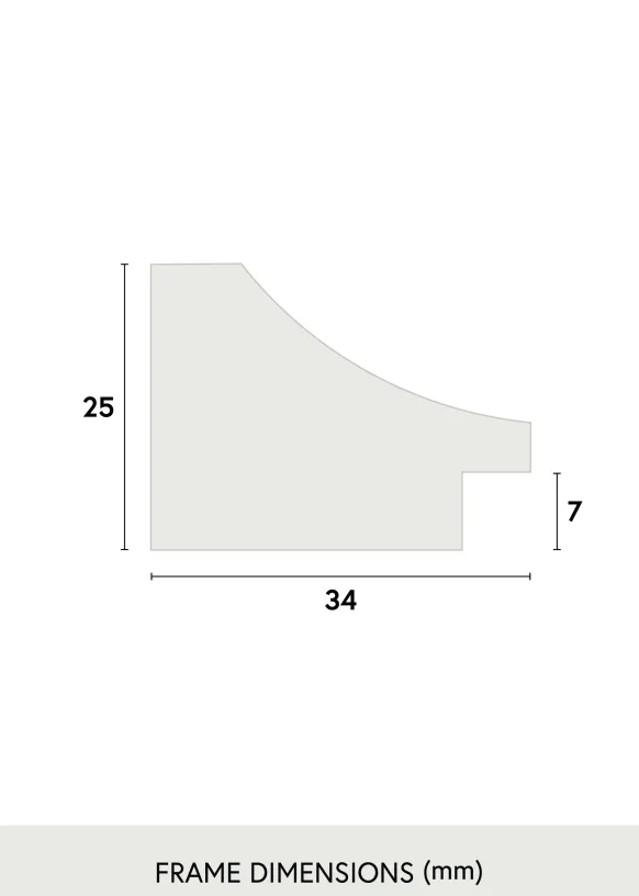 Ram Öjaren Vit 50x70 cm