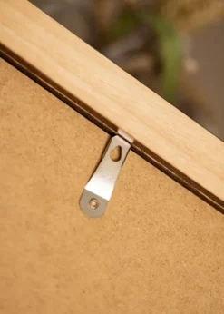 Ram Juno Teak 60x80 cm - Passepartout Vit 52x72 cm