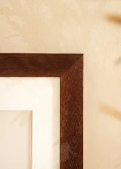 Ram Juno Teak 40x50 cm - Passepartout Vit 31x41 cm
