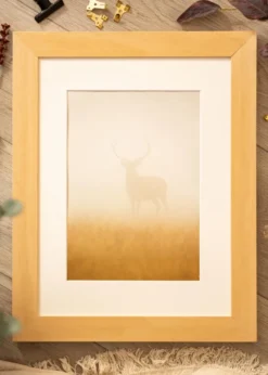 Ram Juno Trä 40x50 cm - Passepartout Vit 30x38 cm