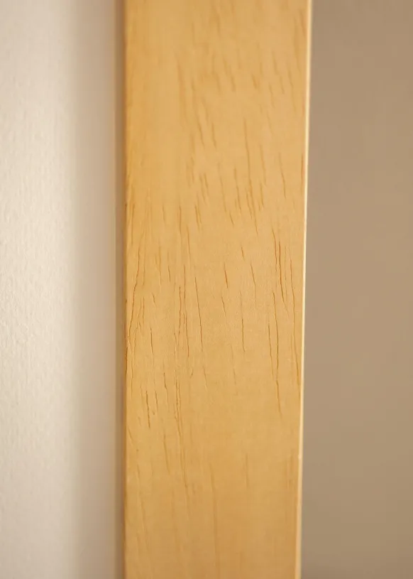 Ram Juno Trä 60x80 cm - Passepartout Vit 50x69 cm