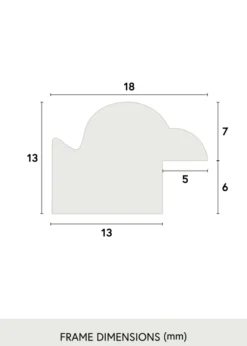 Ram Line Glas Vit 11x15 cm