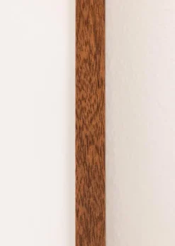 Ram Modern Varm Brun 50x70 cm - Passepartout Vit 33x56 cm