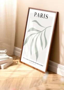 Ram Modern Varm Brun 50x70 cm - Passepartout Vit 33x56 cm