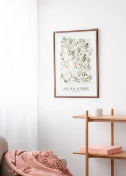 Ram Modern Varm Brun 50x70 cm - Passepartout Vit 39x60 cm
