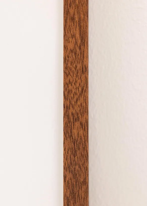 Ram Modern Warm Brown 30x40 cm - Dubbel Passepartout Vit 20x30 cm