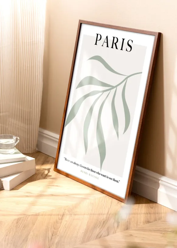 Ram Modern Warm Brown 30x40 cm - Dubbel Passepartout Vit 20x30 cm