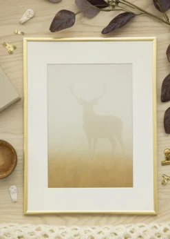 Ram New Lifestyle Glas Guld 10x10 cm