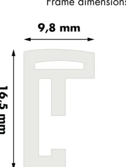 Ram New Lifestyle Glas Vit 40x60 cm