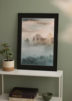 Ram New Lifestyle Matt Svart 50x70 cm - Passepartout Svart 42x59,4 cm (A2)