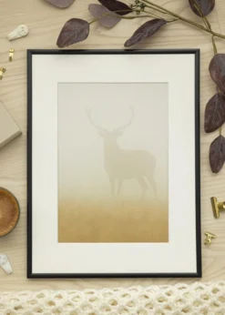 Ram New Lifestyle Matt Svart 40x40 cm - Passepartout Vit 32x32 cm
