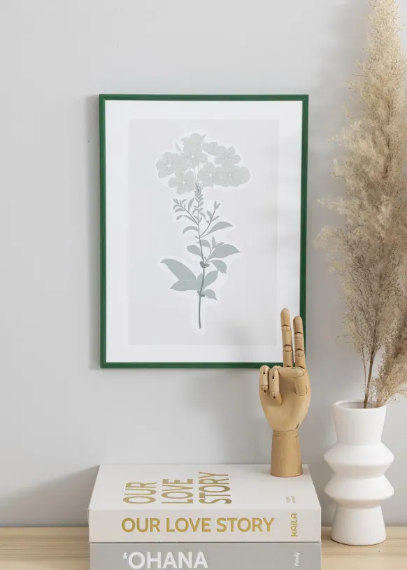 Ram New Lifestyle Moss Green 70x100 cm - Passepartout Vit 59,4x84 cm (A1)