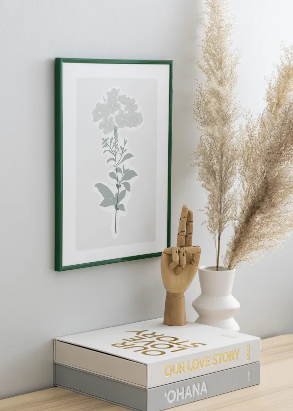 Ram New Lifestyle Moss Green 70x100 cm - Passepartout Vit 62x93 cm