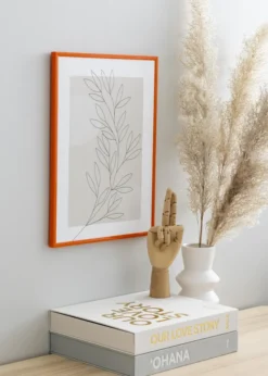 Ram New Lifestyle Orange 40x50 cm - Passepartout Vit 30x40 cm