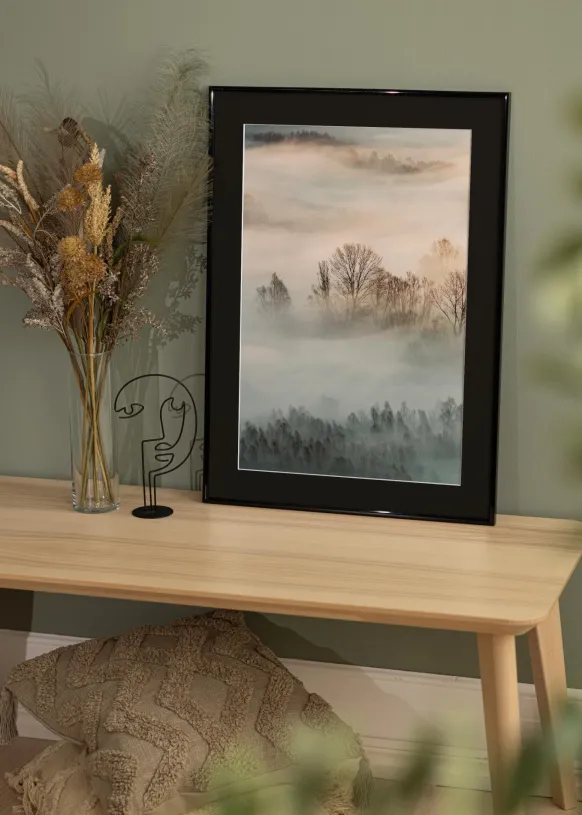 Ram New Lifestyle Svart 40x60 cm - Passepartout Svart 32,9x48,3 cm (A3+)