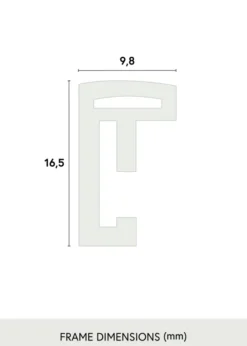 Ram New Lifestyle Svart 30x60 cm - Passepartout Svart 18x46 cm