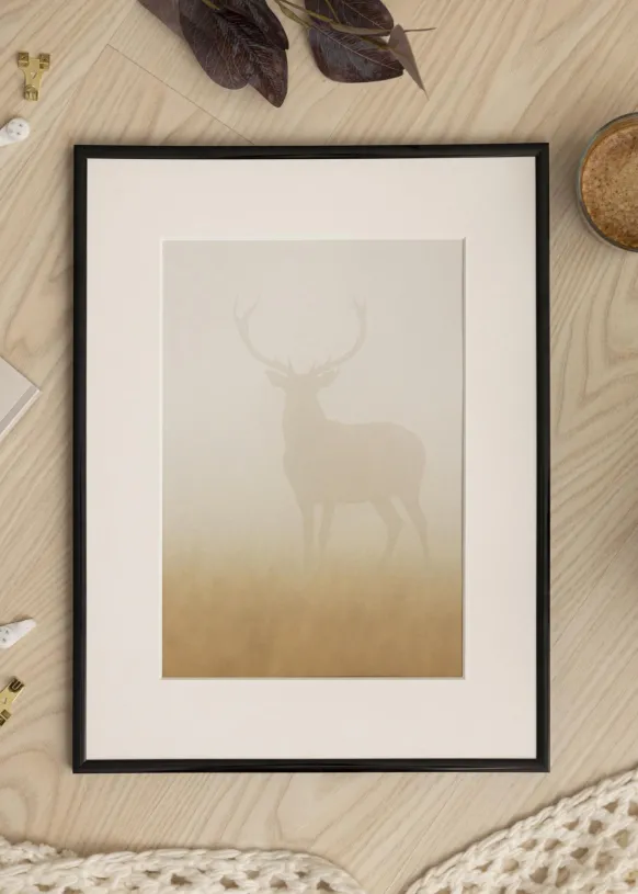 Ram New Lifestyle Svart 45x60 cm - Passepartout Vit 30x45 cm