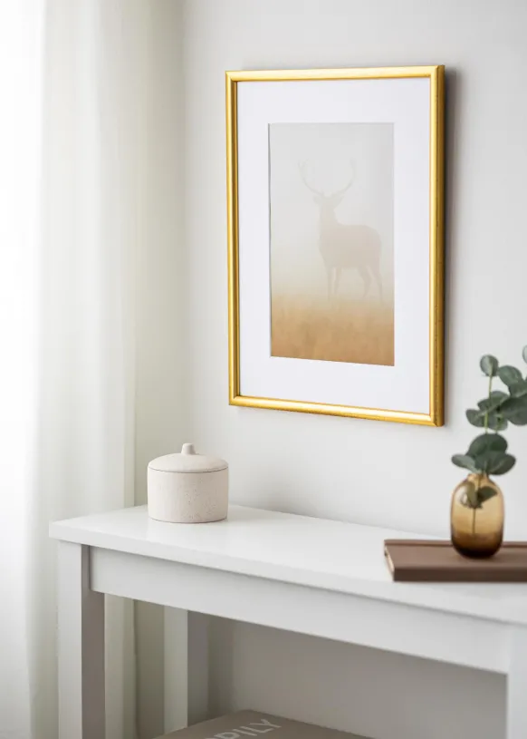 Ram Newline Glas Guld 18x24 cm