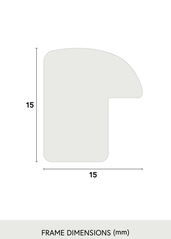 Ram Newline Glas Svart 15x15 cm