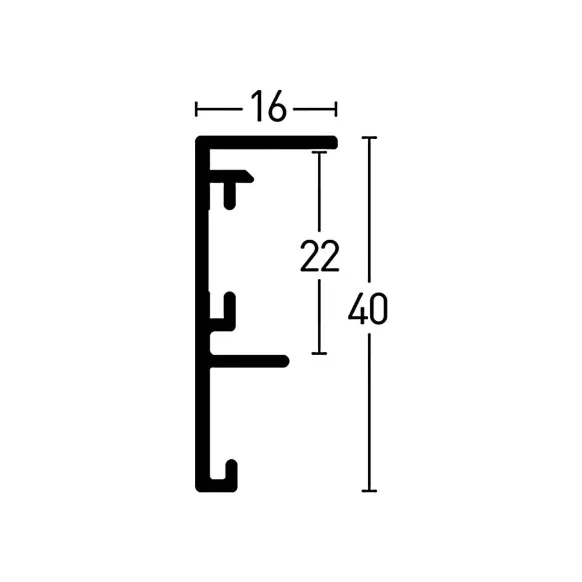 Ram Nielsen Frame Box II Svart 60x80 cm